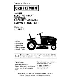 Check spelling or type a new query. Craftsman 917 271815 Owner S Manual Pdf Download Manualslib