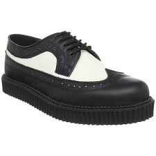 Black And White Wingtip Shoes 1950s Men S Clothing 50s Style Mens Fashion Rockabilly Shoes Creepers Shoes 1950s Mens Clothing