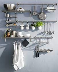 Shelves above a kitchen counter should be about 18″ to 23″, with about 15″ in between shelves. Ikea Usa On Twitter Trendy Kitchen Kitchen Wall Kitchen Countertops Organization