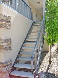 Prefab metal stairs residential pictures in here are posted and uploaded by adina porter for your portable stairs double stairs erectastep from prefab metal stairs residential 47 best stairs exterior prefab metal stair treads stairs exterior prefabricated photos freezer and landing staircases. Residential Exterior Stairs With Steel Stair And Balcony Railing Located In Albuquerque New Mexico Exterior Stairs Stairs Design Stairs