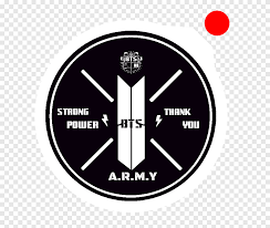 Bts bit, heart, love, computer network png. Round White And Black Bts Logo Logo Bts Love Yourself Her Brand Army Bts Emblem Label Png Pngegg