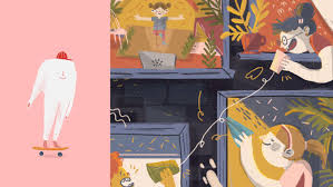 Explore and share the best team gifs and most popular animated gifs here on giphy. Illustration Und Schopfung Von Gif In Procreate Natalia Rojas Onlinekurs Domestika