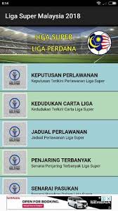 Temukan jadwal pertandingan dari liga super malaysia 2018, pertandingan untuk esok hari dan juga selain dari liga super malaysia 2018 anda juga dapat mengikuti 5000+ kompetisi dari lebih dari 30 jenis olah raga di seluruh dunia pada flashscore.co.id. Liga Super Malaysia 2018 For Android Apk Download