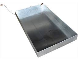 Drip trays for controlling water ingress. Metal Drip Tray Heavy Duty Galvanised Steel Tray Flammable Liquid Stores