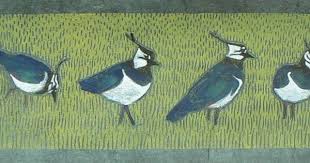 Birds That Lay Eggs On The Ground Uk Lapwings On Blue Linocut Print Etsy Linocut Prints Linocut Linoleum Print