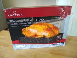 Crofton Roasting Pan With Rack Aldi Reviewer Roasting Pan Crofton Small Wall Oven