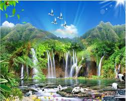 Ada beberapa gambar pemandangan terindah dan terunik yang tersebar didunia. Beibehang Advanced Interior Painting Beautiful Wallpaper Landscape Landscape Beautiful Sofa Background Wallpaper For Walls 3 D Background Wallpaper Wallpaper For Wallswallpaper Landscape Aliexpress