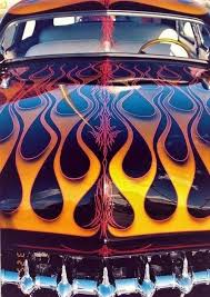 Hot Rod Flames And Pinstriping Custom Paint Hot Rods Custom Paint Jobs