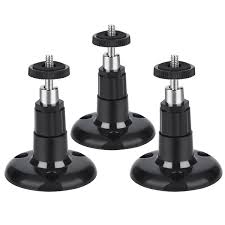 Shappy 3 Pack Security Wall Mount Indoor And Outdoor Mount Bracket Adjustable For Arlo Outdoor Home Security Cameras Security Cameras For Home Outdoor Camera