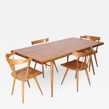 paul mccobb dining set four chairs and