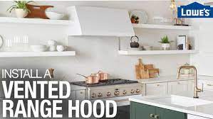 Before you purchase a range hood, check the cfm rating of its fan. How To Install A Vented Range Hood Lowe S