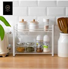 Best bathroom countertops design ideas welcome to our guide to the best bathroom countertops including design ideas and popular materials for your space. Shiok Decor 2 Tier Standing Rack Kitchen Bathroom Countertop Storage Shelf Organizer Spice Storage Organizer White Buy Online In Botswana At Botswana Desertcart Com Productid 206322624