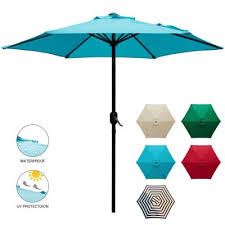 Top 10 best patio umbrellas. Space Grey Tempera 9ft Patio Umbrella With Auto Tilt And Crank Outdoor Market Table Umbrella With 8 Sturdy Ribs Umbrellas Canopies Shade Drsuneettayal Umbrellas