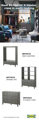With A Combination Of Drawers And Open Storage The Ikea Bryggja Collection Lets You Hide Messes Away While Displayi Ikea Organization Decor Buy Apartment Life