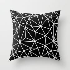 Black And White Geometric Pillow Themotivatedtype On Etsy Grey Pillow Covers Geometric Pillow Covers Throw Pillows