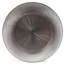 Plato De Presentacion De Cristal Color Champan D 34 Cm Glitter Assiette De Presentation Assiettes Grises Assiette
