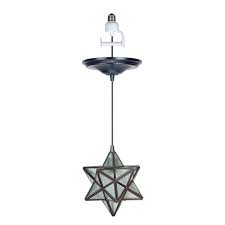 Instant Pendant Recessed Light Conversion Kit Brushed Bronze Moravian Star Shade Walmart Com Walmart Com