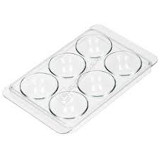 The refrigerator egg tray is a transparent plastic bin designed to safely hold one dozen eggs. Fridge Door Egg Tray Espares