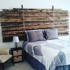 Built My Bamboo Headboard Bamboo Bedroom Bamboo Headboard Bamboo Furniture Diy