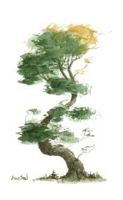 Due to their conventional size, shape and longevity, cedar trees are a symbol for immortality, strength, and protection. Little Tree 9 Painting By Sean Seal