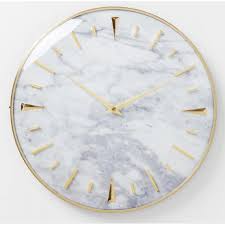 Les horloges ne donnent pas seulement l'heure. Horloge Murale Effet Marbre O40cm Raw 3 Suisses