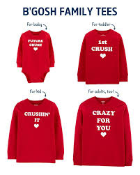 B Gosh Valentine S Day Family Matching Tees Oshkosh Com Valentine's day is kind of a big deal! family matching tees