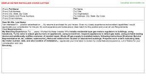 Cover letter samples and templates to inspire your next application. Meter Installer Cover Letter