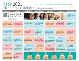 May 25, 2021 (tue) day 145: Your Happiness Calendar For May 2021