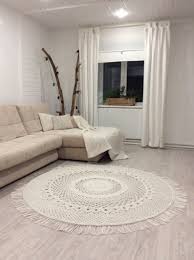 Macrame Carpet Round Rug Tapis In 2020 Rugs On Carpet Living Room Carpet Bedroom Carpet