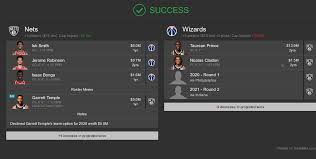 You can then toggle to trades and adjust a variety of rules that'll make. Deal Of The Day Can The Wizards Take Back Salary From The Nets And Add A First Round Pick Bullets Forever