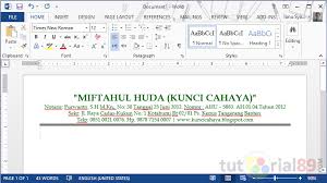 Kop surat atau kepala surat merupakan format yang baku yang bisa digunakan sebagai ciri khas sebagai pertanda bahwa surat berikut ini langkah cara membuat kop surat menggunakan microsoft word. Cara Membuat Dua Garis Double Line Otomatis Di Word Video Tutorial89