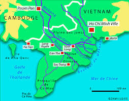 Résultat de recherche d'images pour "delta mekong avec ses 9 bras"