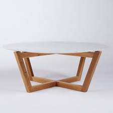 In a few years, your coffee table with a wood top and metal legs will look good. Marcello Round Coffee Table Italian Carrara Marble And American White Oak Urban Couture Designer Ho Round Wood Coffee Table Wood Accent Table Coffee Table
