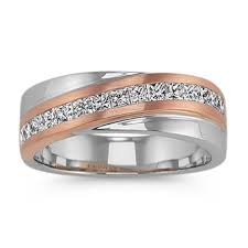 If you decide to go with a 9c or 10k rose gold ring keep in mind that the ring may thin out over time and will need a little extra tlc to remain in good shape for. Shop Men S Rose Gold Wedding Bands Men S Wedding Rings Shane Co Page 1