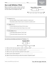 They are used to show distribution of data based on a five logged in members can use the super teacher worksheets filing cabinet to save their favorite worksheets. Box And Whiskers Plot Worksheet Worksheet List