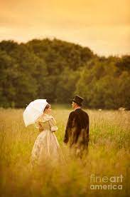 Is this a romantic place or activity that you would suggest for couples?yes no unsure. Victorian Couple In A Summer Meadow Photograph By Lee Avison