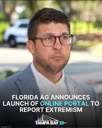 The AG said the online portal allows the public to submit screenshots,  videos, and other evidence of threats of violent extremism directly to  Attorney General Uthmeier's Office of Statewide Prosecution.