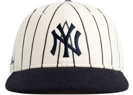 Shop for new york yankees hats in new york yankees team shop. Aime Leon Dore New Era Wool Pinstripe Yankee Hat White Navy Fw20