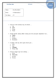 Saka sasmita ing dhuwur tembang kasebut diarani a. Contoh Soal Bahasa Jawa Tentang Tembang Kinanthi Soal Kelasmu