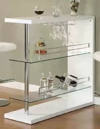 Bar Table With Two Glass Shelves In Gloss White Finish By Coaster Home Furnishings Http Www Amazon Co Contemporary Bar Table Glass Bar Table White Bar Table