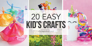 ‪20 Fun & Easy Kids Crafts - The Inspiration Board‬‏