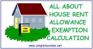 All About House Rent Allowance Hra Exemption Calculation