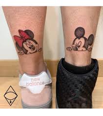 Small cute mickey mouse tattoo. Dalila Di Viccaro On Instagram Mickey Minnie Mouse Mickeymouse Minniemouse Mickey Tattoo Minnie Tattoo Mickey And Minnie Tattoos