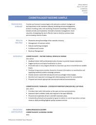 resume sample cosmetologist cosmetology