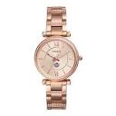 Fossil New York Mets Women's Rose Gold Carlie Stainless Steel ...