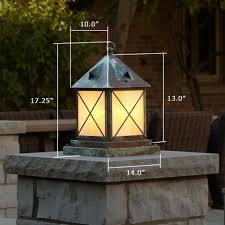 Lantern 10 Wide Exterior Pier Light Outdoor Post Lights Rustic Light Fixtures Pillar Lights