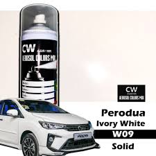 Cara membuat text berwarna di free fire. Ivory White W09 Perodua Myvi Axia Alza Viva Touch Up Paint Aikka Cw Spray 370ml è¡¥æ¼† Putik Perodua Shopee Malaysia