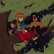 I'm Not Paranoid, I'm A Realist — Sun Wukong and Six Eared Macaque sitting  on a tree...