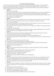 Lord Of The Flies Quotes Worksheet Lord Of The Flies Fly Quotes Guided Reading Questions