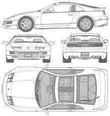 1990 Nissan 300 Zx Coupe Blueprint Nissan 300zx Nissan Nissan Z